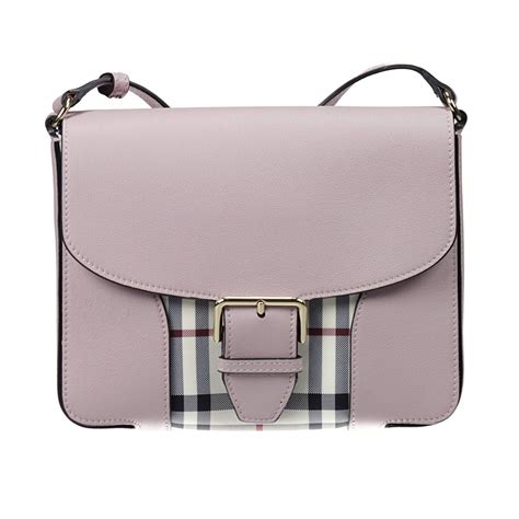 burberry pink tartan coated canvas shoulder bag|burberry purses for women.